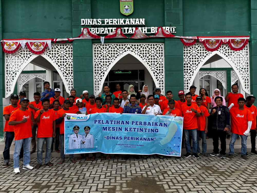 Puluhan Nelayan Antusias Ikuti Pelatihan Mesin di Kantor Dinas Perikanan Tanah Bumbu