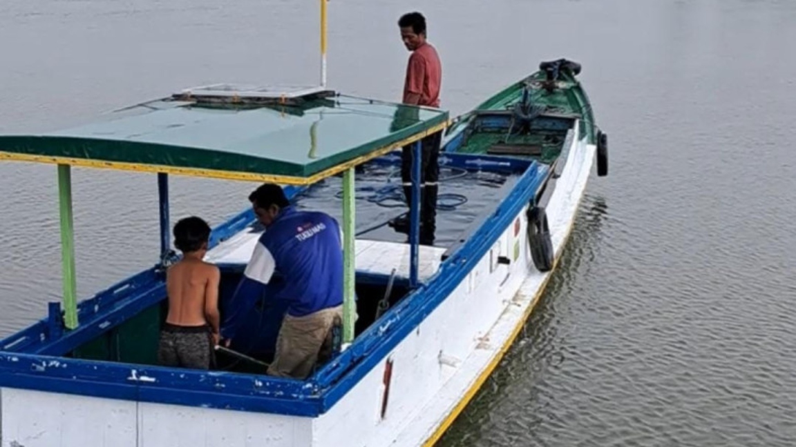 Bidang Perikanan Tangkap Tanah Bumbu Lakukan Monev Bantuan Mesin Kapal di Satui Barat